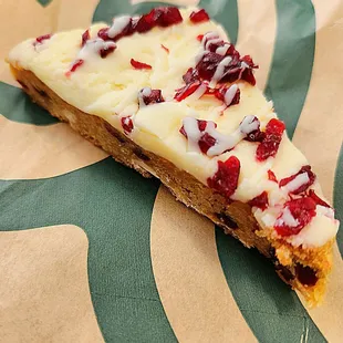 Cranberry bliss bar