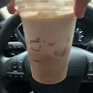 Milk no coffee what so ever paid 4 bucks for fucking milk ridiculous