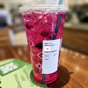 Mango Dragonfruit Starbucks Refreshers