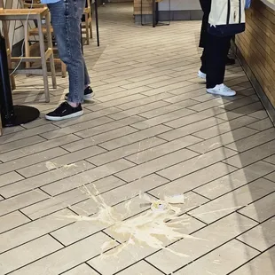 Incident upon arrival, spilled drink. Oh no...