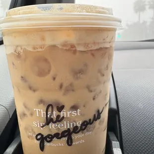 Venti iced brown sugar oatmilk shaken Espresso