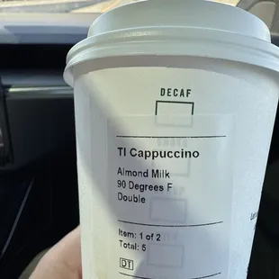 BURNED MY WHOLE MOUTH! Asked 90degrees and got scorching hot beverage