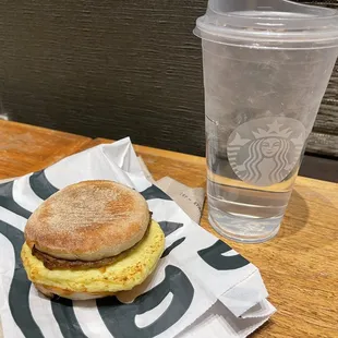 Sausage &amp; Cheddar Breakfast Sandwich