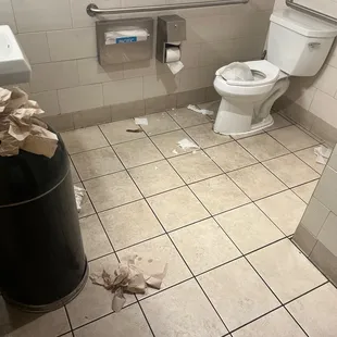 Dirty A$$ Bathroom actually disgusting. Floor covered in piss.