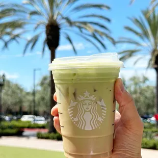 Iced Caffè Latte with Matcha Cream Cold Foam