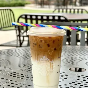 Iced Caramel Macchiato &amp;  a free limited-edition reusable straw (only available July 10)