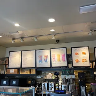 the inside of a coffee shop