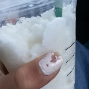My snow instead of frap
