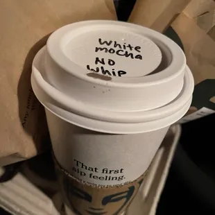 White mocha hot chocolate