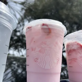 Pink Drinks with Coco Milk