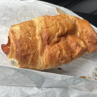 Warm Ham Swiss croissant