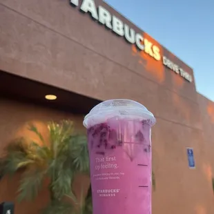 Addicted to Dragon drink with coco milk ...the only drink I can drink from Starbucks. :/