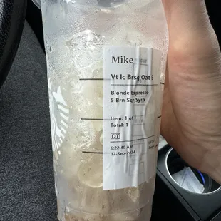 Photo of iced coffee