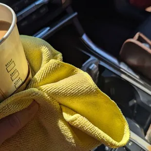 This is the AFTERMATH of great cups at starbucks.  You would think that for $4 a cup...it would be better.