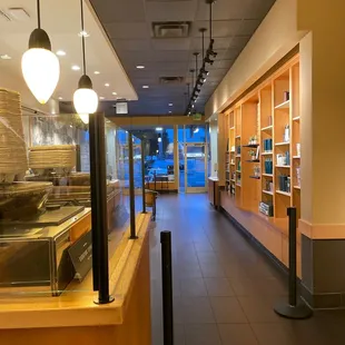 the inside of a coffee shop