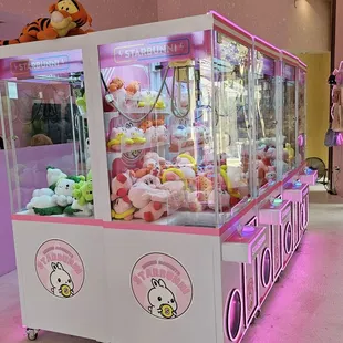 About 15 fun claw machines split between 2 rooms