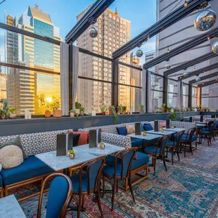 Summer Rooftop Bar Sunset