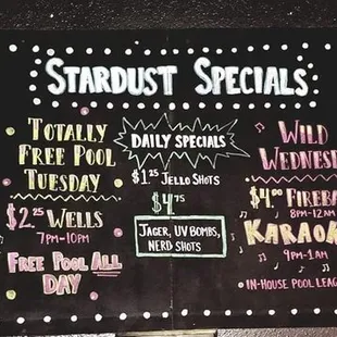Daily Specials Jan 2018