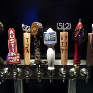 Now with local craft brews! (Live Oak HefeWeizen on the left)