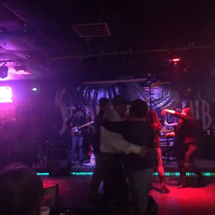 Live band and dancing