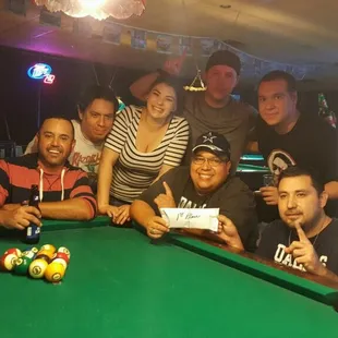 In-House pool league winners Fall 2016