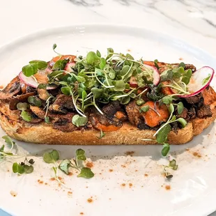 Adaptogenic mushroom toast