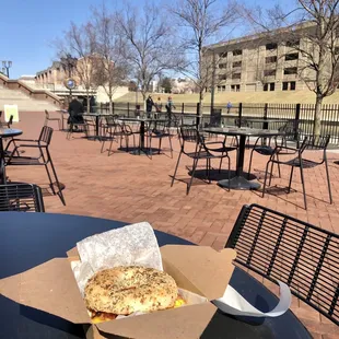 Tables are back out! Great day to be outside!