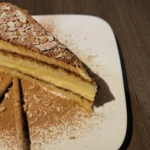 Tiramisu Sponge Cake with cacao powder.