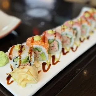 sashimi, sushi, sushi and sashimi, food