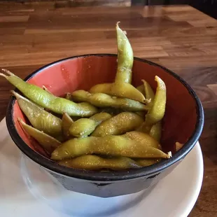 Spicy Garlic Edamame