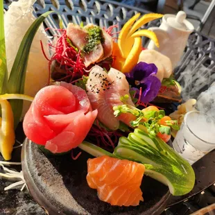 Assorted Sashimi on the Entrée section. So fresh and tender. And can I just say the presentation is just as good as it tastes?