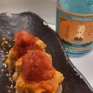 Volcano Roll and Kikusui!