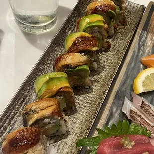 sashimi, sushi, sushi and sashimi, food