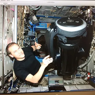This is a photo taken of Starizona&apos;s HyperStar imaging system that is aboard the ISS.