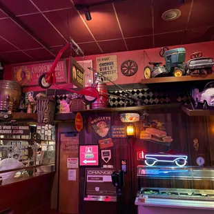 the interior of the restaurant