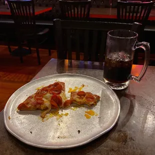 Pizza and soda