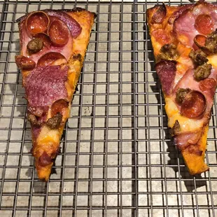 Pizza after I cooked it in my oven