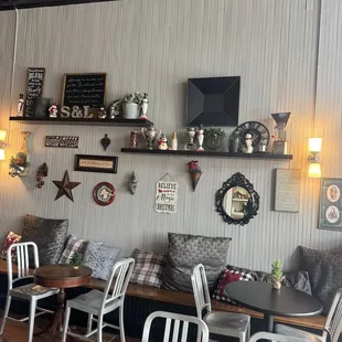 Tons of Christmas decor