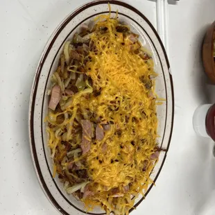Loaded hash browns