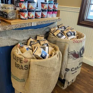 bags of coffee