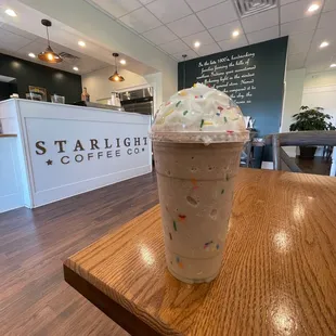 Birthday cake blended