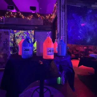 Our Neon colors paint table