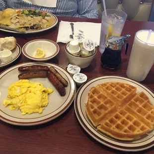 Waffle Combo and Roast Turkey with dressing