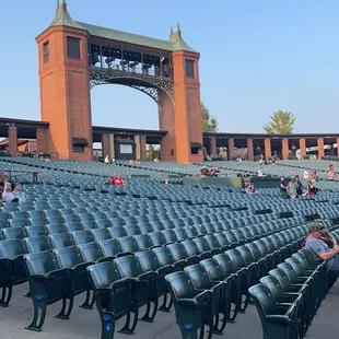 Back area behind stage