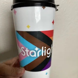 Reusable tumbler $9 to purchase but refills just $1. It was a super hot day so this was much appreciated