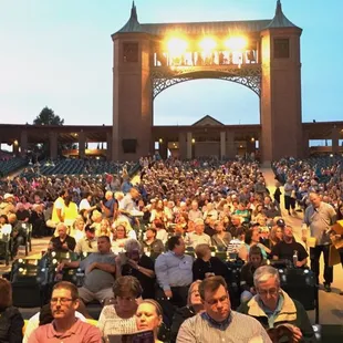 Looking backwards from row 7 before the show started