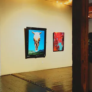 paintings on the wall