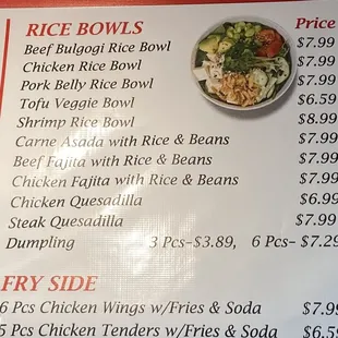 Rice Bowls