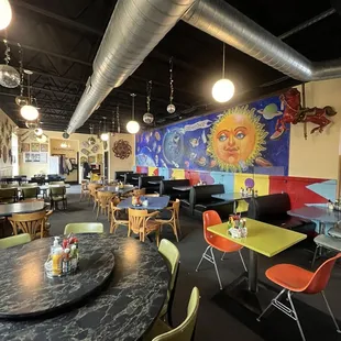 interior, sushi and sashimi