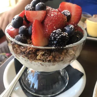 Twice Backed Granola With Yogurt